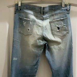 TSUBI Light wash distressed skinny jeans